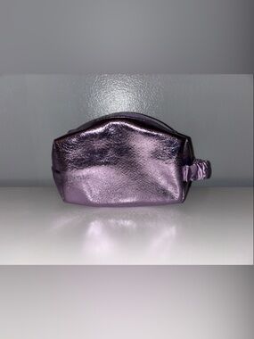 Ulta Beauty Metallic Purple Cosmetic Bag